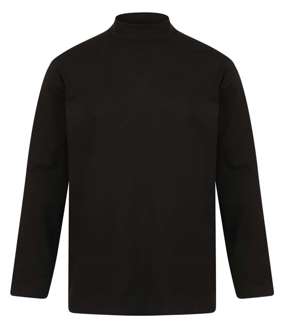 Henbury Long Sleeve Roll Neck Top