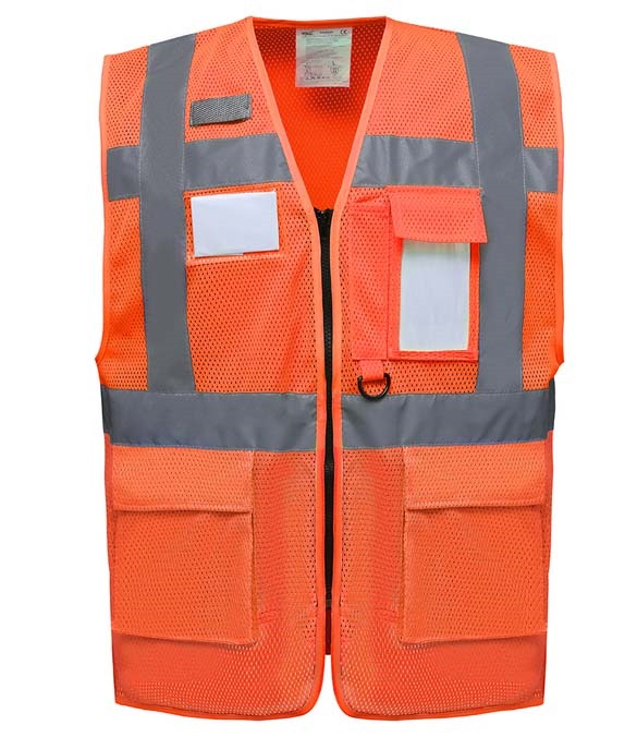 Yoko Hi-Vis Top Cool Open Mesh Executive Waistcoat