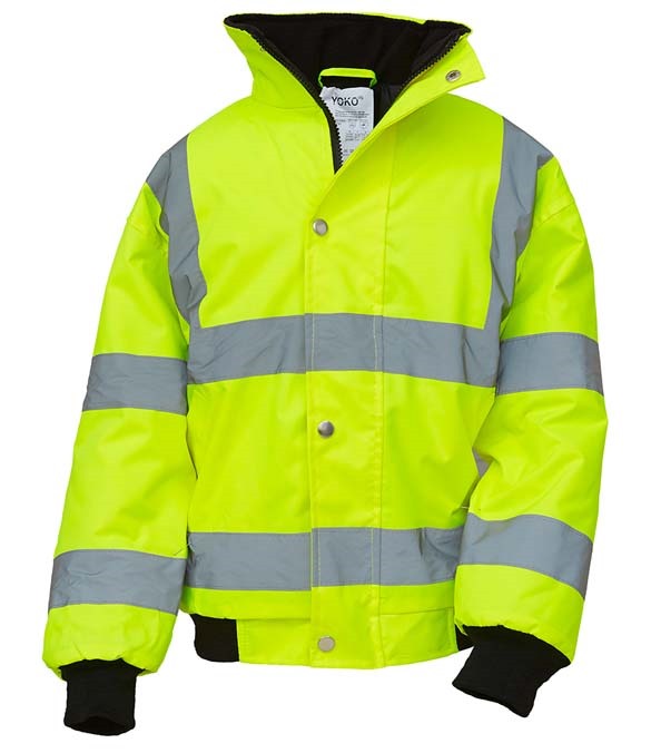 Yoko Kids Hi-Vis Bomber Jacket